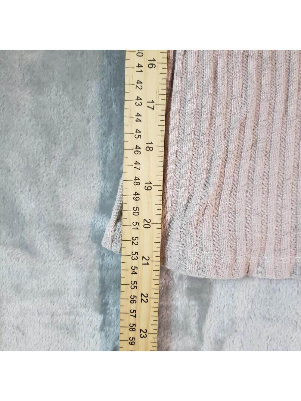Project Social T Ribbed Knit Sleeveless Tank Top Light Pink Round Neck Size S - Picture 5 of 5